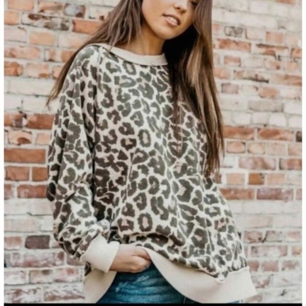 Free people oversized crewneck